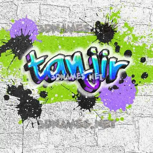 tanjir in Graffiti Grunge style - 3D name wallpaper tanjir in Graffiti Grunge style - 3D name wallpaper