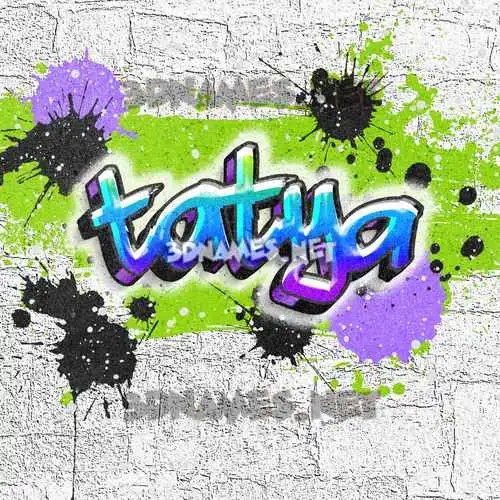 tatya in Graffiti Grunge style - 3D name wallpaper tatya in Graffiti Grunge style - 3D name wallpaper