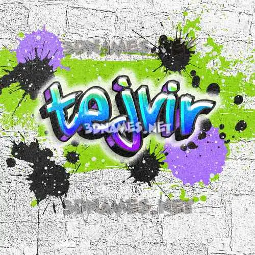 tejvir in Graffiti Grunge style - 3D name wallpaper tejvir in Graffiti Grunge style - 3D name wallpaper