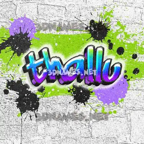 thallu in Graffiti Grunge style - 3D name wallpaper thallu in Graffiti Grunge style - 3D name wallpaper