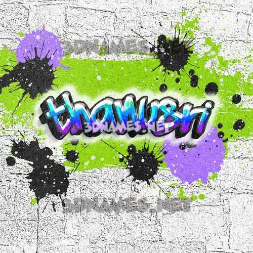 thanusri in Graffiti Grunge style - 3D name wallpaper thanusri in Graffiti Grunge style - 3D name wallpaper