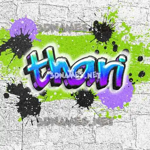 thari in Graffiti Grunge style - 3D name wallpaper thari in Graffiti Grunge style - 3D name wallpaper