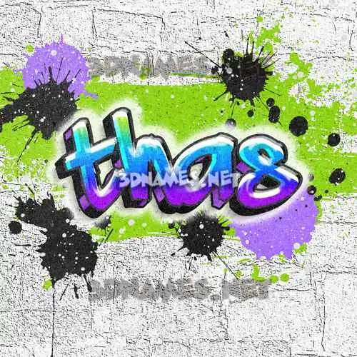 thas in Graffiti Grunge style - 3D name wallpaper thas in Graffiti Grunge style - 3D name wallpaper