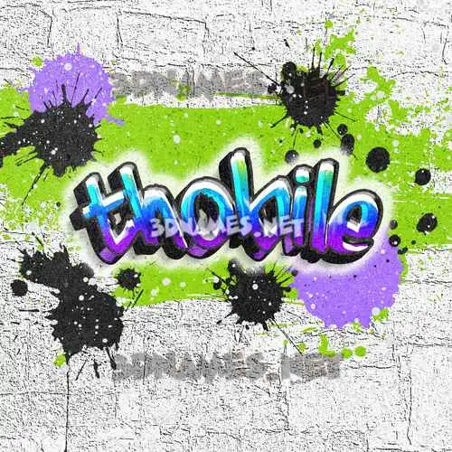 thobile in Graffiti Grunge style - 3D name wallpaper thobile in Graffiti Grunge style - 3D name wallpaper
