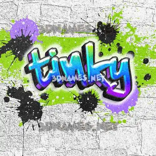 tinky in Graffiti Grunge style - 3D name wallpaper tinky in Graffiti Grunge style - 3D name wallpaper