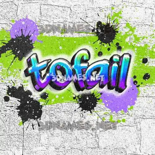 tofail in Graffiti Grunge style - 3D name wallpaper tofail in Graffiti Grunge style - 3D name wallpaper