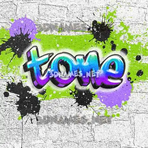 tone in Graffiti Grunge style - 3D name wallpaper tone in Graffiti Grunge style - 3D name wallpaper