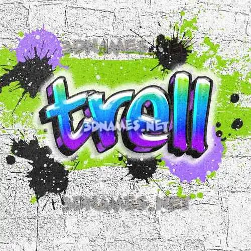 trell in Graffiti Grunge style - 3D name wallpaper trell in Graffiti Grunge style - 3D name wallpaper
