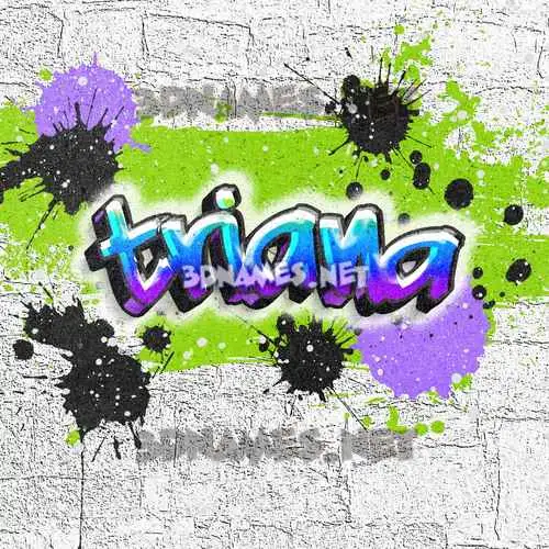 triana in Graffiti Grunge style - 3D name wallpaper triana in Graffiti Grunge style - 3D name wallpaper