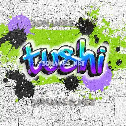 tushi in Graffiti Grunge style - 3D name wallpaper tushi in Graffiti Grunge style - 3D name wallpaper