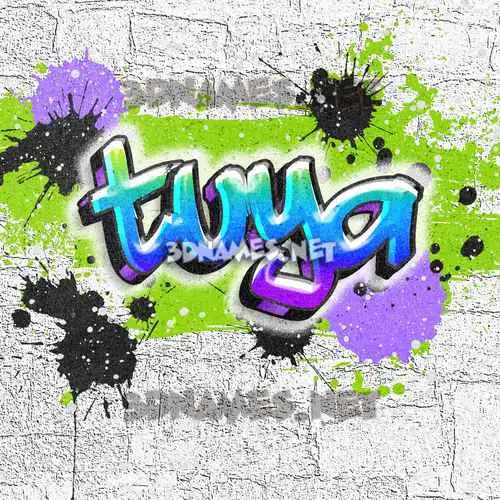tuya in Graffiti Grunge style - 3D name wallpaper tuya in Graffiti Grunge style - 3D name wallpaper