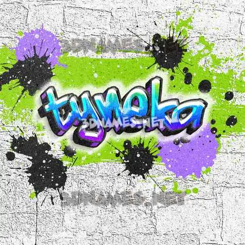 tyneka in Graffiti Grunge style - 3D name wallpaper tyneka in Graffiti Grunge style - 3D name wallpaper