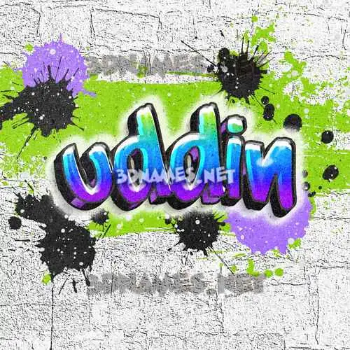 uddin in Graffiti Grunge style - 3D name wallpaper uddin in Graffiti Grunge style - 3D name wallpaper