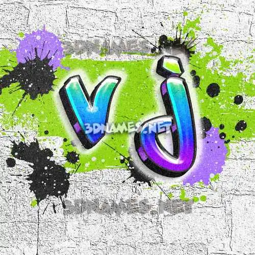 v j in Graffiti Grunge style - 3D name wallpaper v j in Graffiti Grunge style - 3D name wallpaper
