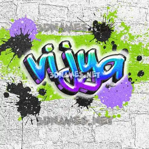 vijya in Graffiti Grunge style - 3D name wallpaper