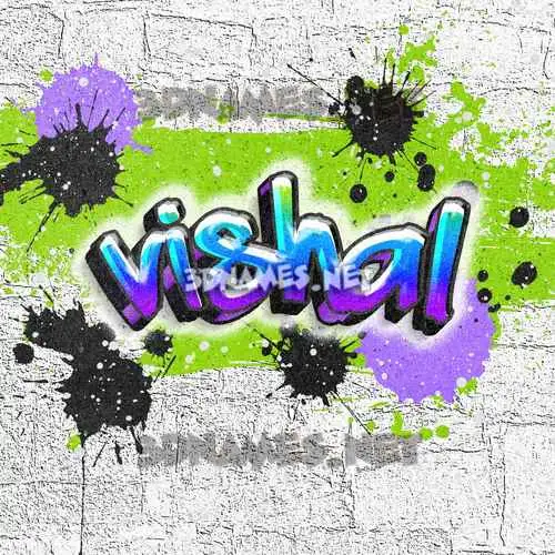 vishal in Graffiti Grunge style - 3D name wallpaper vishal in Graffiti Grunge style - 3D name wallpaper