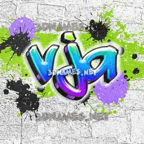 vja in Graffiti Grunge style - 3D name wallpaper vja in Graffiti Grunge style - 3D name wallpaper