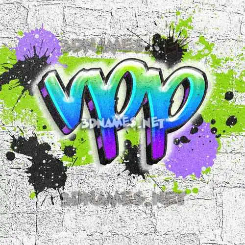 vpp in Graffiti Grunge style - 3D name wallpaper