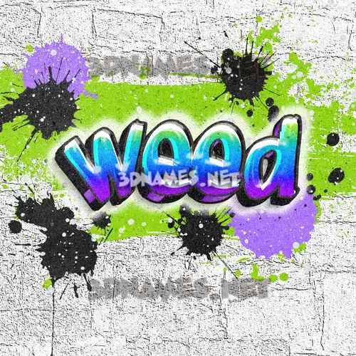 weed in Graffiti Grunge style - 3D name wallpaper weed in Graffiti Grunge style - 3D name wallpaper