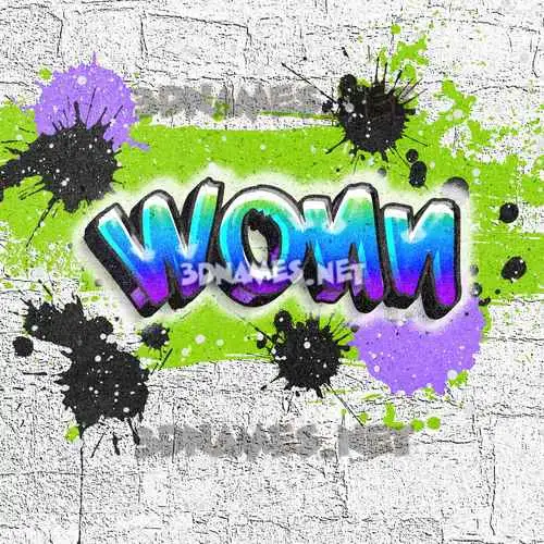wonn in Graffiti Grunge style - 3D name wallpaper wonn in Graffiti Grunge style - 3D name wallpaper