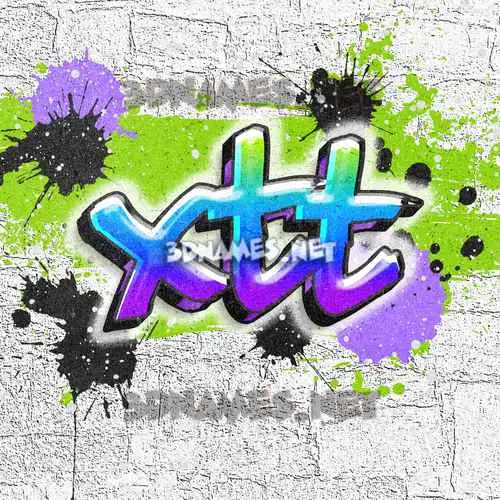 xtt in Graffiti Grunge style - 3D name wallpaper xtt in Graffiti Grunge style - 3D name wallpaper