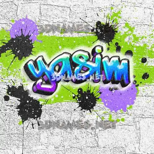 yasim in Graffiti Grunge style - 3D name wallpaper yasim in Graffiti Grunge style - 3D name wallpaper