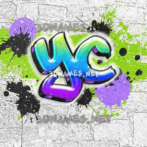 yc in Graffiti Grunge style - 3D name wallpaper yc in Graffiti Grunge style - 3D name wallpaper