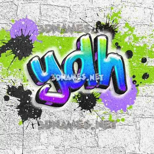 ydh in Graffiti Grunge style - 3D name wallpaper ydh in Graffiti Grunge style - 3D name wallpaper