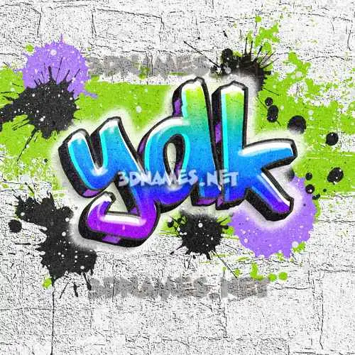 ydk in Graffiti Grunge style - 3D name wallpaper ydk in Graffiti Grunge style - 3D name wallpaper