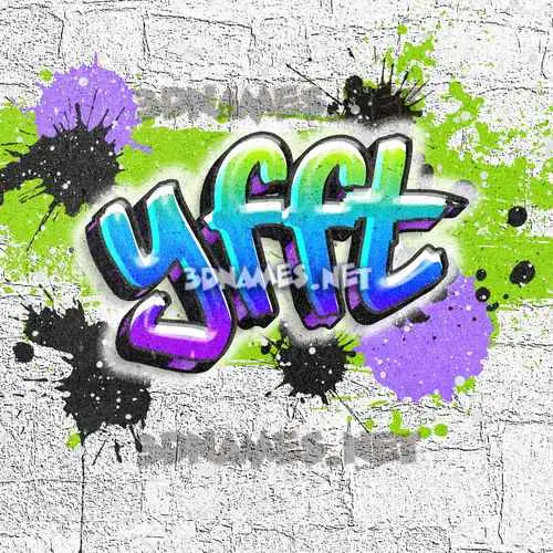 yfft in Graffiti Grunge style - 3D name wallpaper yfft in Graffiti Grunge style - 3D name wallpaper