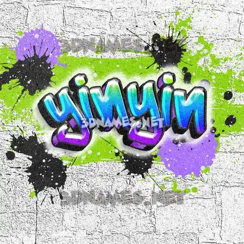 yinyin in Graffiti Grunge style - 3D name wallpaper yinyin in Graffiti Grunge style - 3D name wallpaper