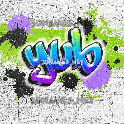 yub in Graffiti Grunge style - 3D name wallpaper yub in Graffiti Grunge style - 3D name wallpaper
