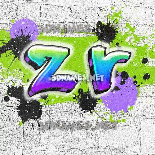 z r in Graffiti Grunge style - 3D name wallpaper z r in Graffiti Grunge style - 3D name wallpaper