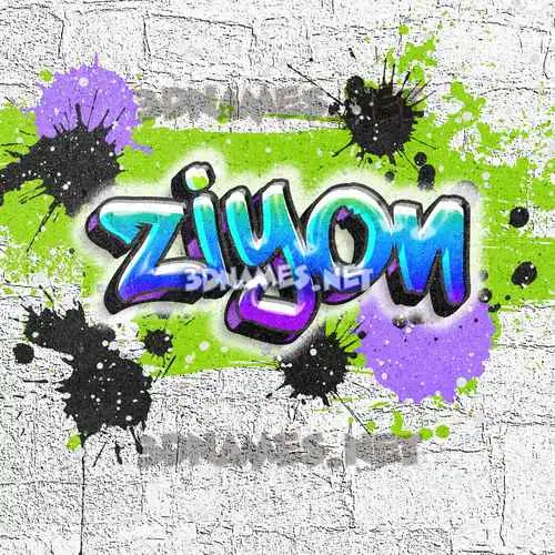 ziyon in Graffiti Grunge style - 3D name wallpaper ziyon in Graffiti Grunge style - 3D name wallpaper