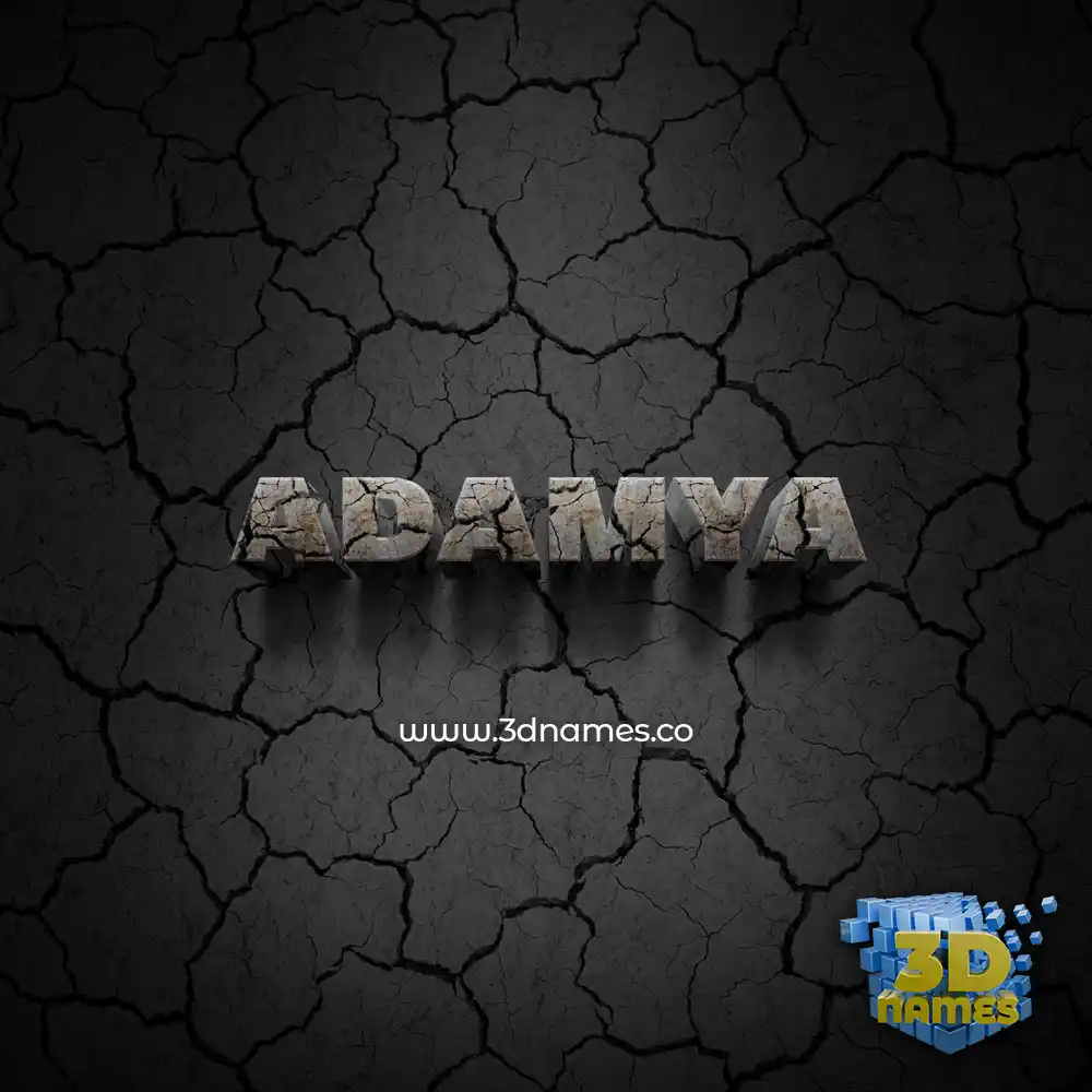 adamya in Cracked Stone style - 3D name wallpaper adamya in Cracked Stone style - 3D name wallpaper