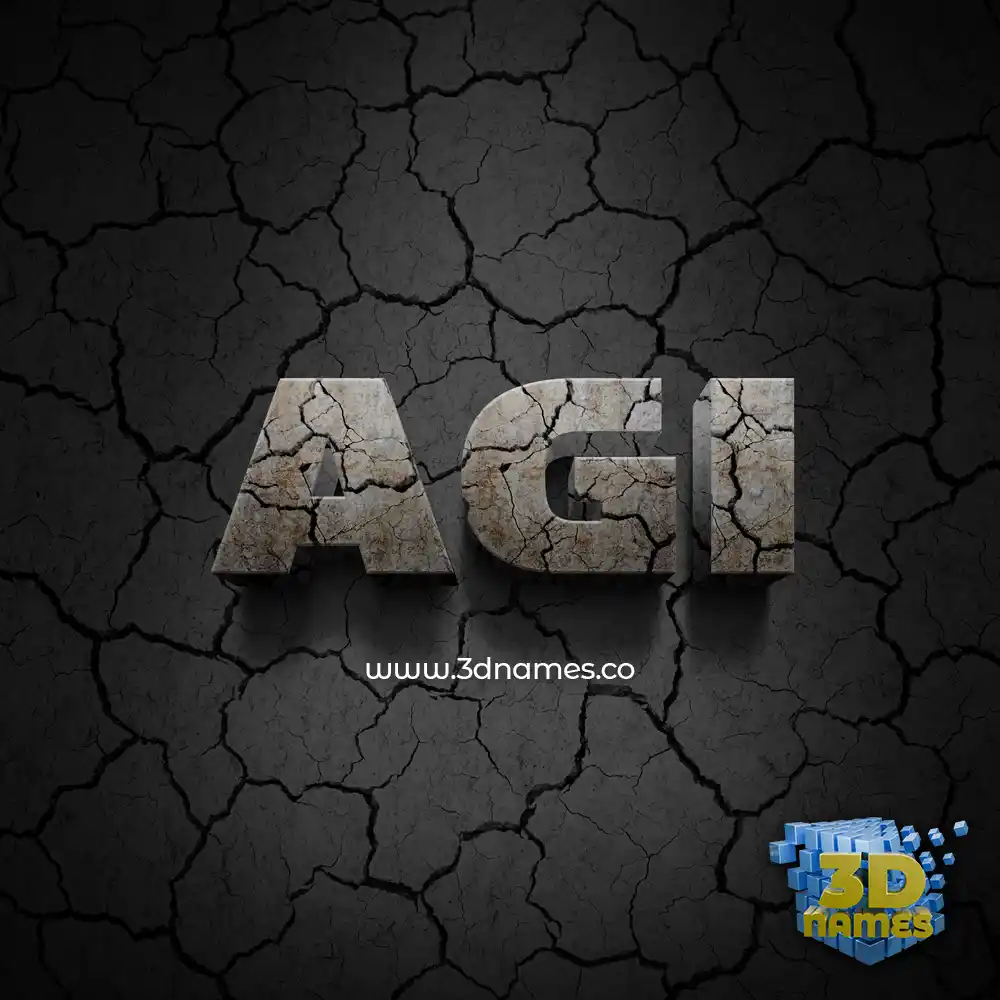 agi in Cracked Stone style - 3D name wallpaper agi in Cracked Stone style - 3D name wallpaper