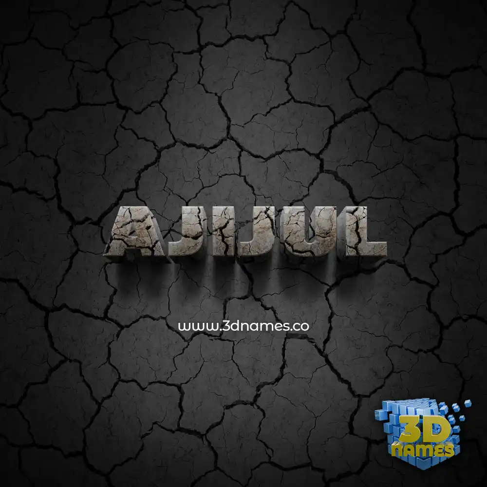 ajijul in Cracked Stone style - 3D name wallpaper ajijul in Cracked Stone style - 3D name wallpaper