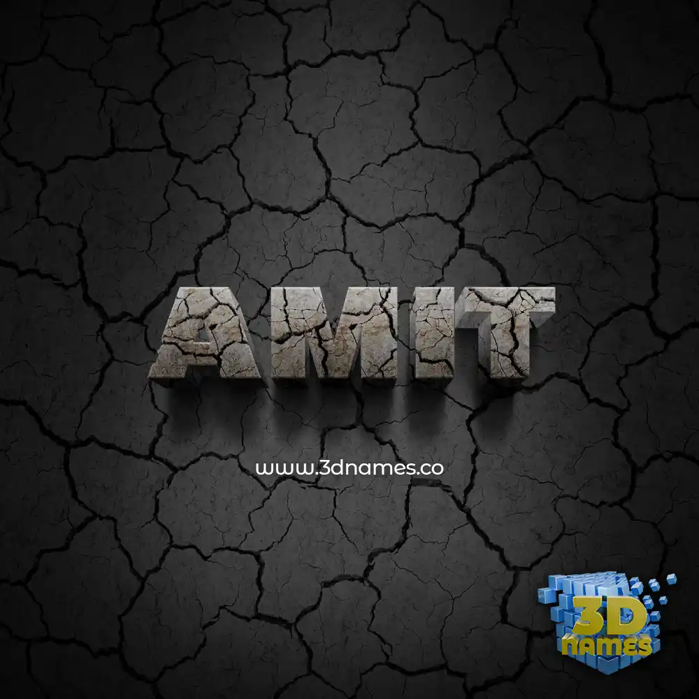 amit in Cracked Stone style - 3D name wallpaper amit in Cracked Stone style - 3D name wallpaper