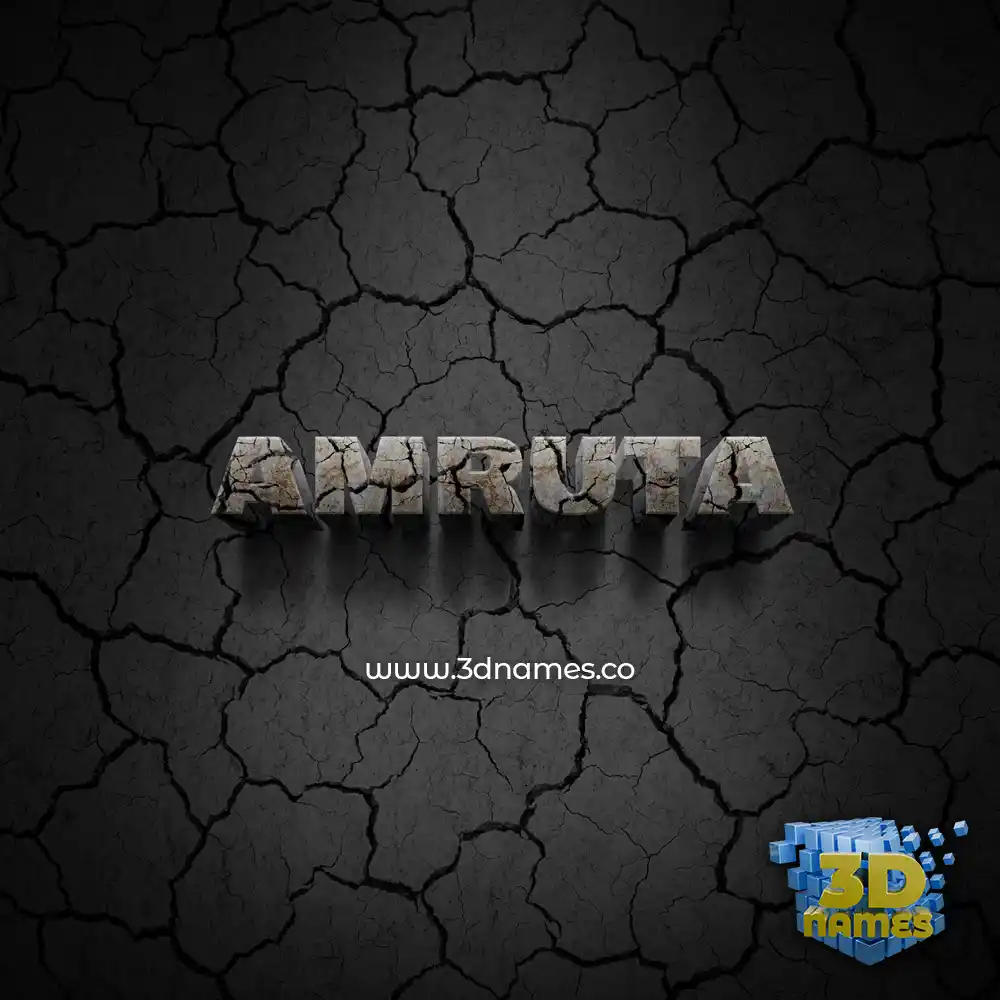 amruta in Cracked Stone style - 3D name wallpaper amruta in Cracked Stone style - 3D name wallpaper