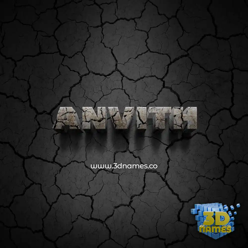 anvith in Cracked Stone style - 3D name wallpaper anvith in Cracked Stone style - 3D name wallpaper