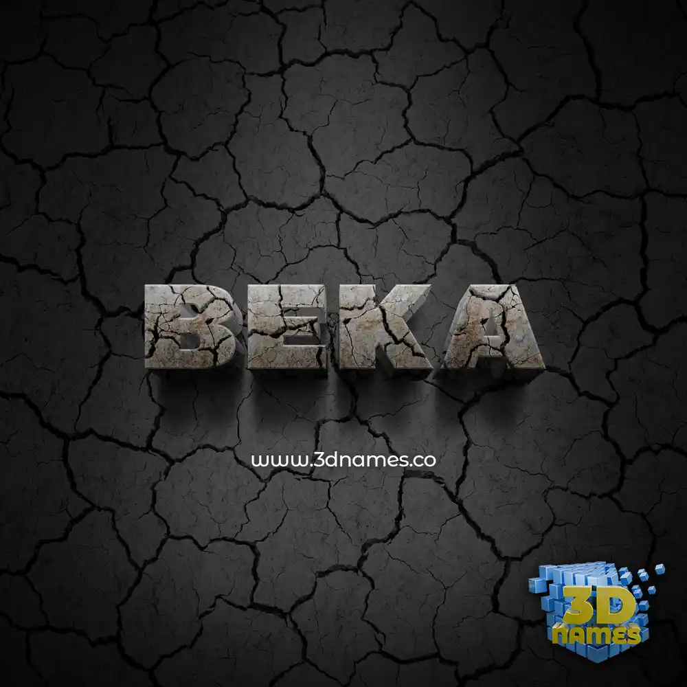 beka in Cracked Stone style - 3D name wallpaper beka in Cracked Stone style - 3D name wallpaper