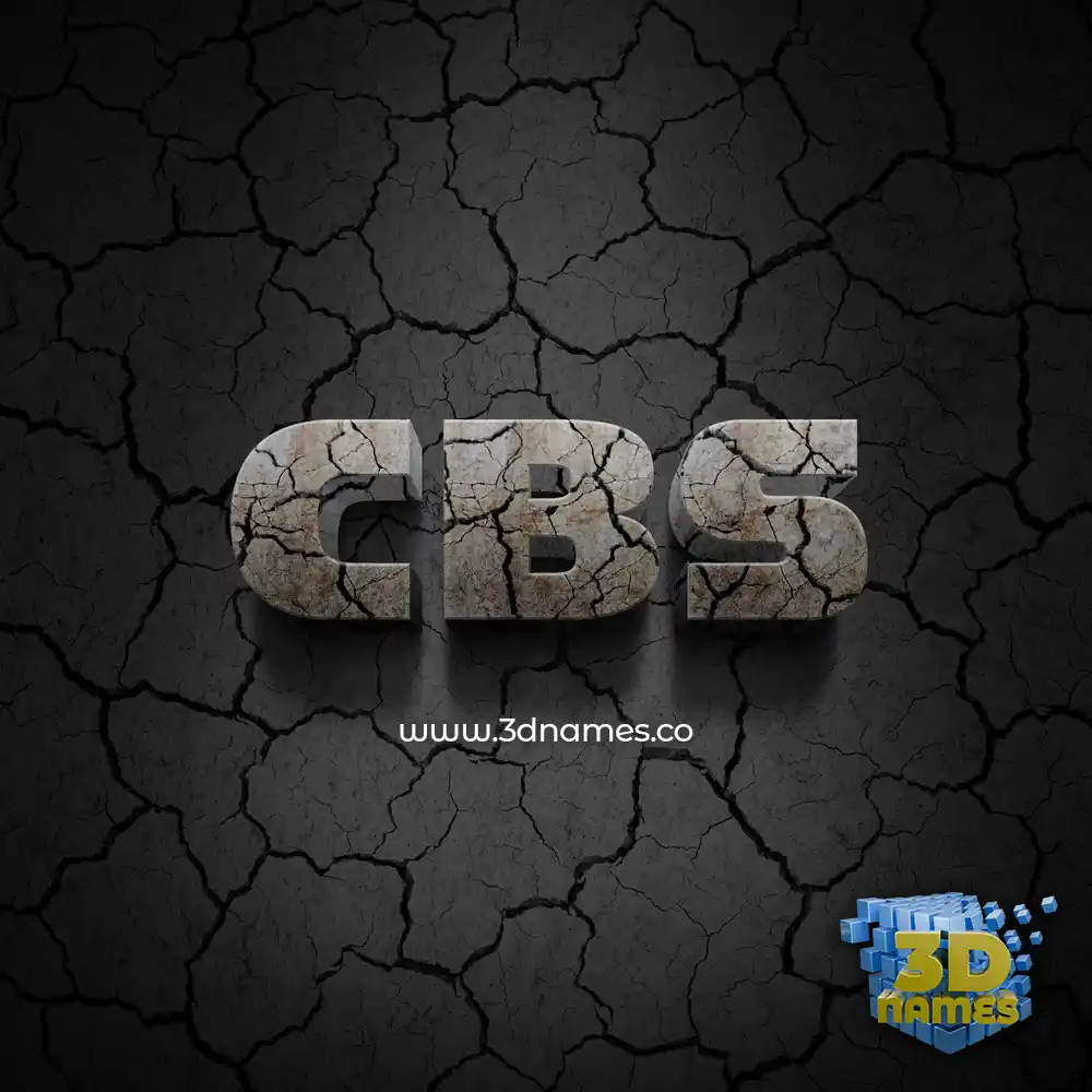 cbs in Cracked Stone style - 3D name wallpaper cbs in Cracked Stone style - 3D name wallpaper