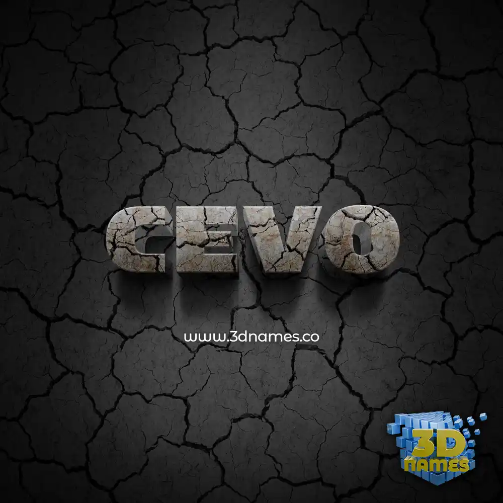 cevo in Cracked Stone style - 3D name wallpaper cevo in Cracked Stone style - 3D name wallpaper