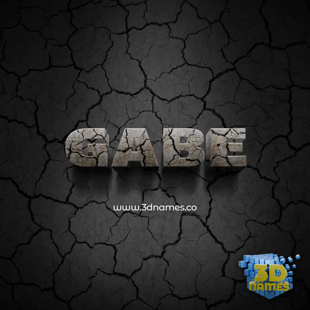 gabe in Cracked Stone style - 3D name wallpaper gabe in Cracked Stone style - 3D name wallpaper