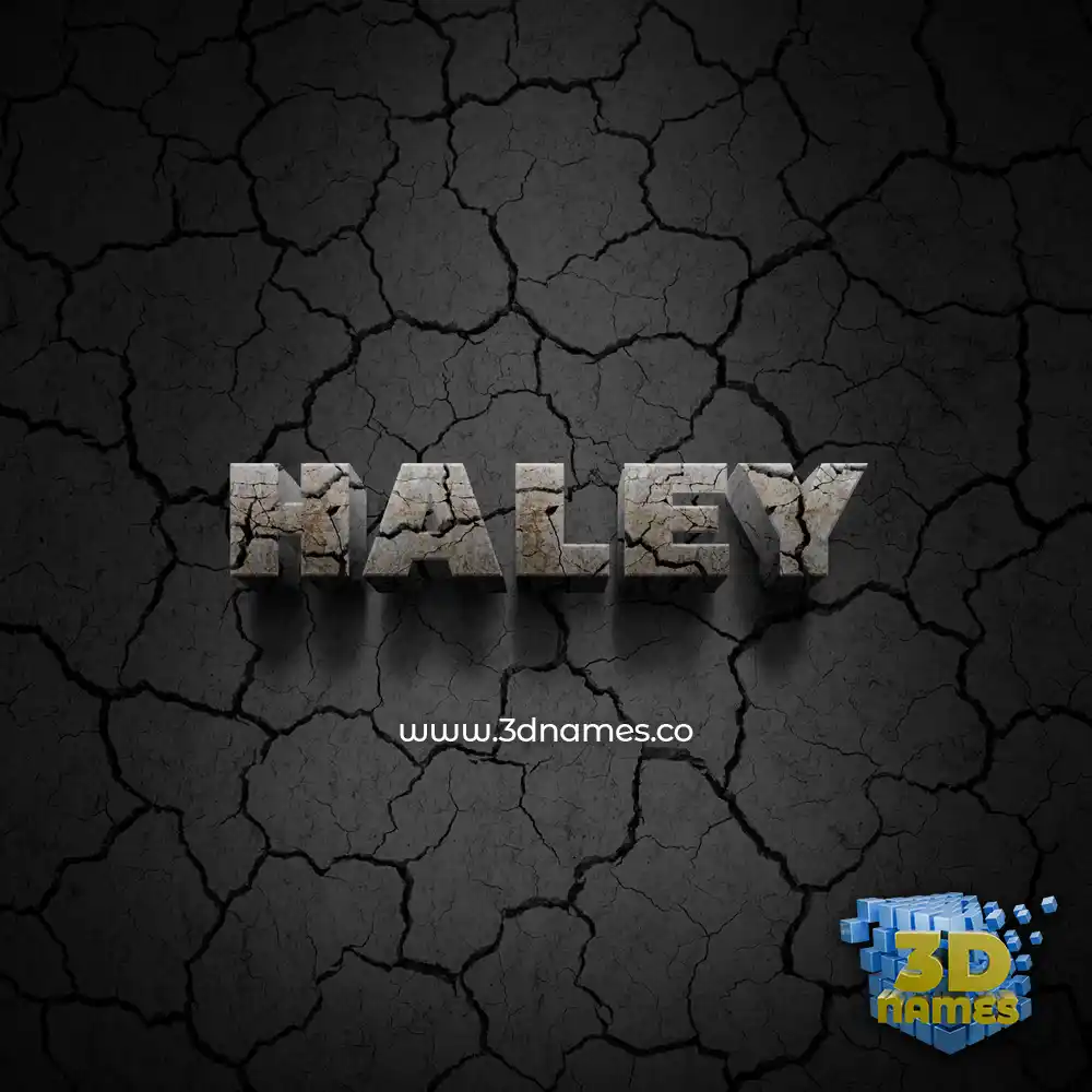 haley in Cracked Stone style - 3D name wallpaper haley in Cracked Stone style - 3D name wallpaper