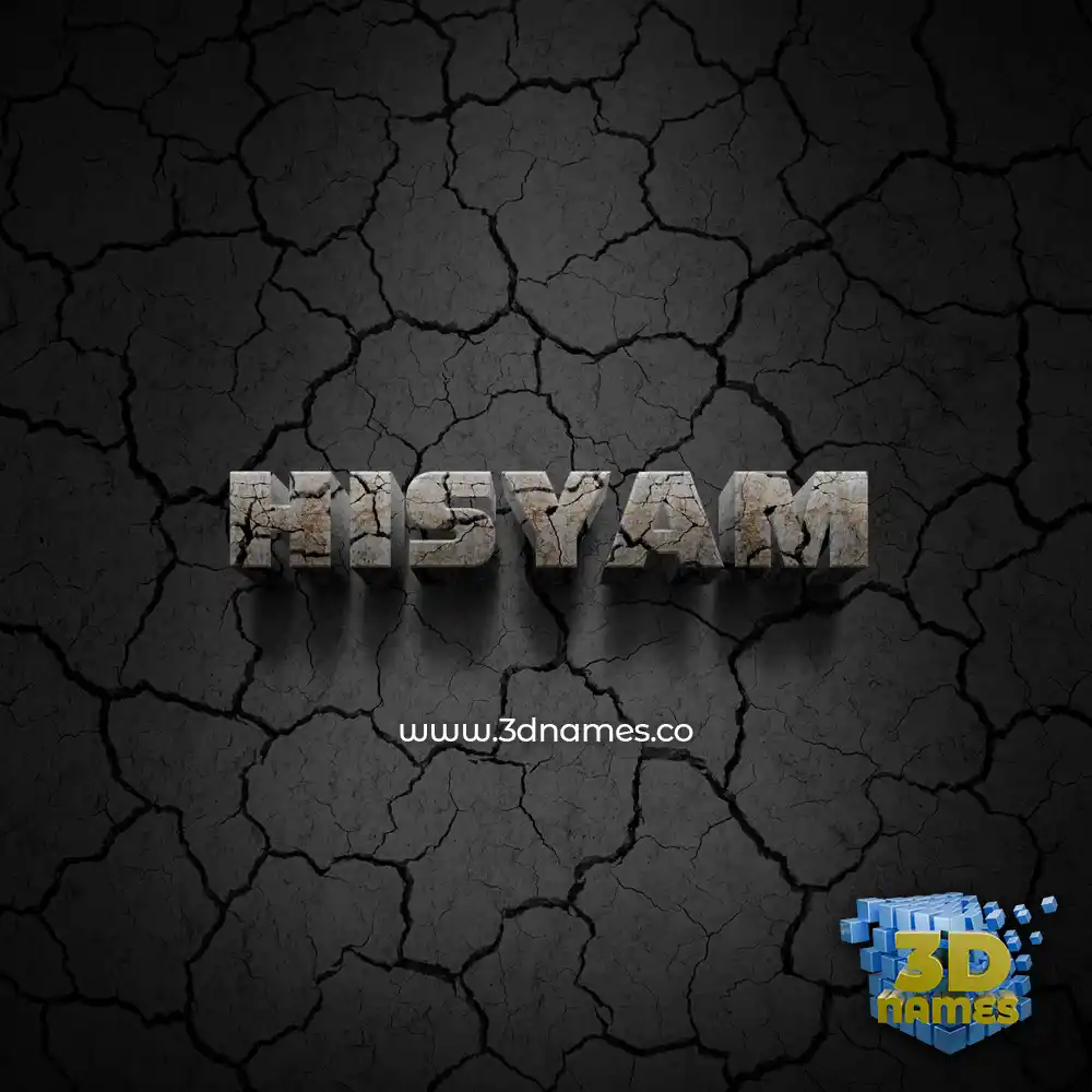 hisyam in Cracked Stone style - 3D name wallpaper hisyam in Cracked Stone style - 3D name wallpaper