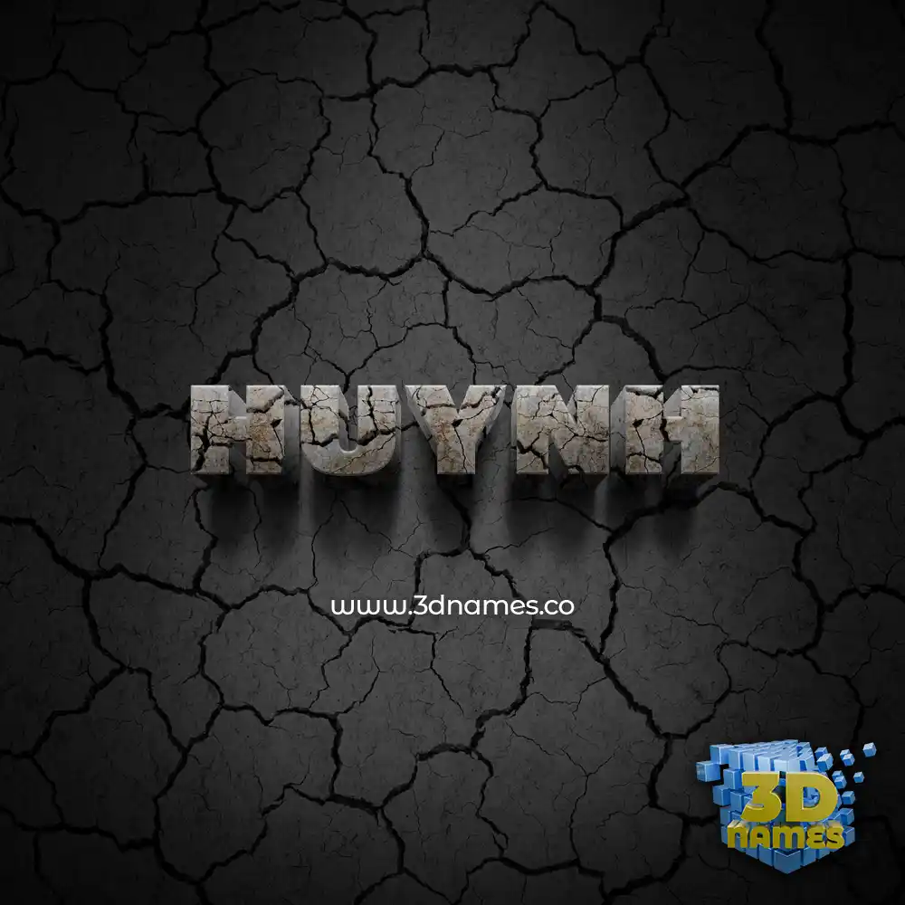 huynh in Cracked Stone style - 3D name wallpaper huynh in Cracked Stone style - 3D name wallpaper