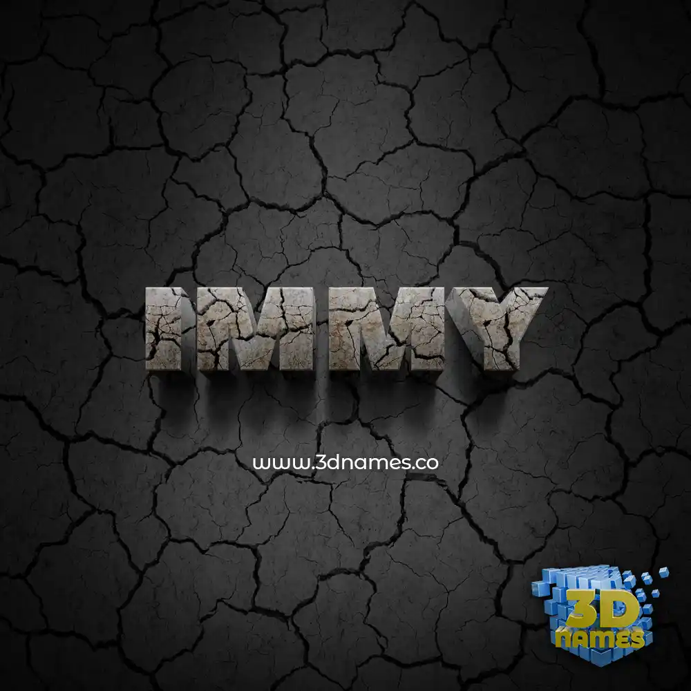 immy in Cracked Stone style - 3D name wallpaper immy in Cracked Stone style - 3D name wallpaper