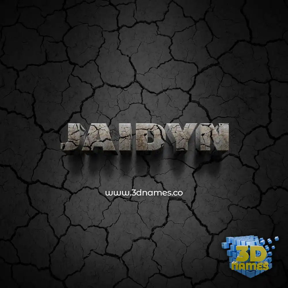 jaidyn in Cracked Stone style - 3D name wallpaper jaidyn in Cracked Stone style - 3D name wallpaper
