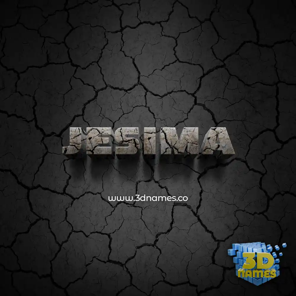 jesima in Cracked Stone style - 3D name wallpaper jesima in Cracked Stone style - 3D name wallpaper